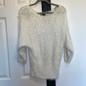 White fur top